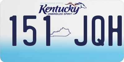 KY license plate 151JQH