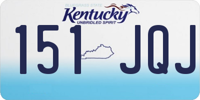 KY license plate 151JQJ