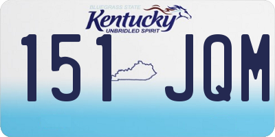 KY license plate 151JQM