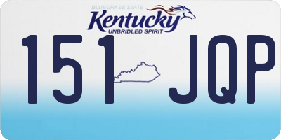 KY license plate 151JQP