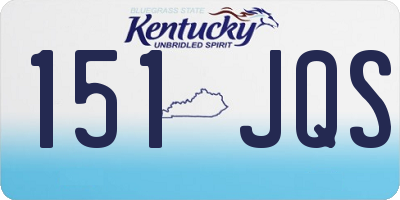 KY license plate 151JQS