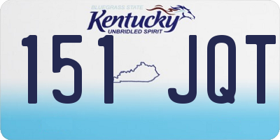 KY license plate 151JQT