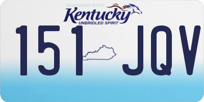 KY license plate 151JQV