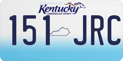 KY license plate 151JRC