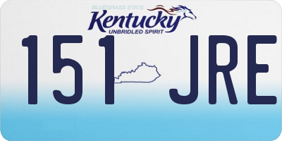 KY license plate 151JRE