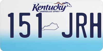 KY license plate 151JRH