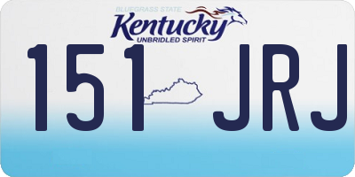 KY license plate 151JRJ