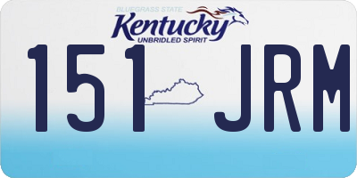 KY license plate 151JRM
