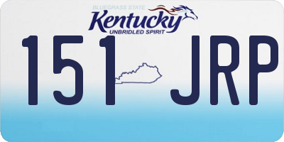 KY license plate 151JRP