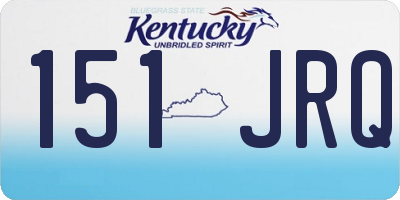 KY license plate 151JRQ