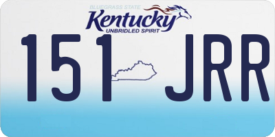 KY license plate 151JRR