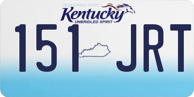 KY license plate 151JRT
