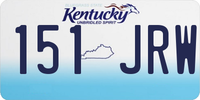 KY license plate 151JRW