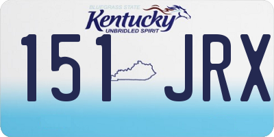 KY license plate 151JRX