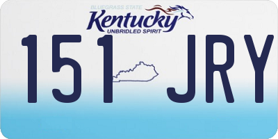 KY license plate 151JRY