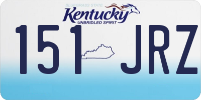 KY license plate 151JRZ