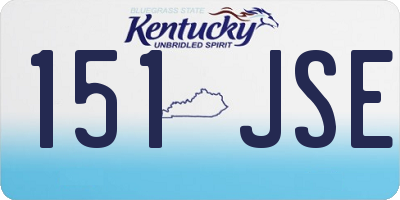 KY license plate 151JSE