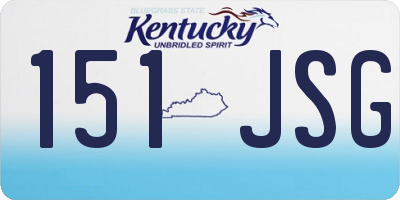KY license plate 151JSG
