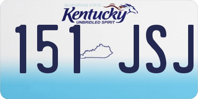 KY license plate 151JSJ