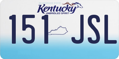 KY license plate 151JSL