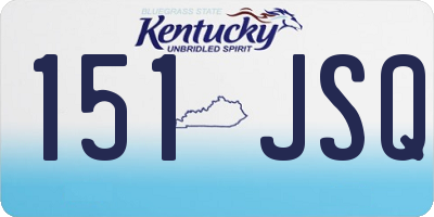 KY license plate 151JSQ