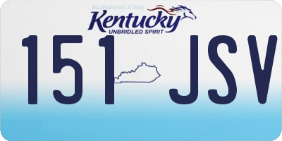 KY license plate 151JSV