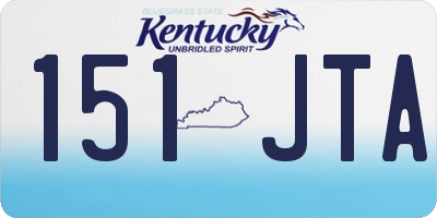 KY license plate 151JTA