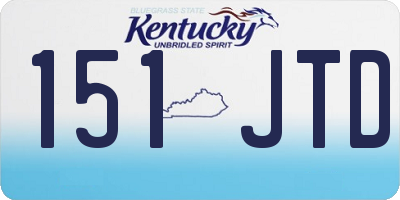 KY license plate 151JTD