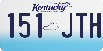 KY license plate 151JTH