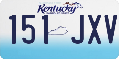 KY license plate 151JXV