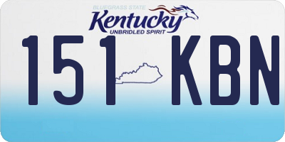 KY license plate 151KBN
