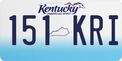 KY license plate 151KRI