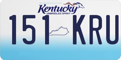 KY license plate 151KRU