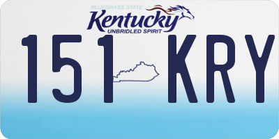 KY license plate 151KRY