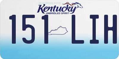 KY license plate 151LIH