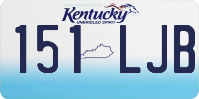 KY license plate 151LJB