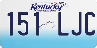KY license plate 151LJC
