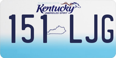 KY license plate 151LJG
