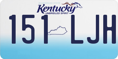 KY license plate 151LJH