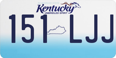 KY license plate 151LJJ