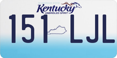 KY license plate 151LJL