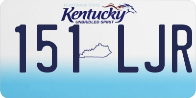 KY license plate 151LJR