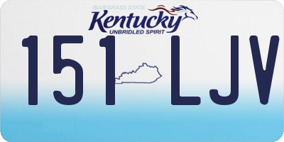KY license plate 151LJV