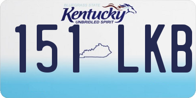 KY license plate 151LKB