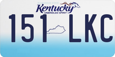 KY license plate 151LKC