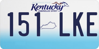 KY license plate 151LKE