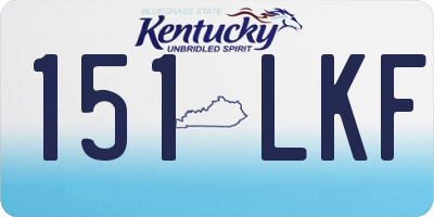 KY license plate 151LKF
