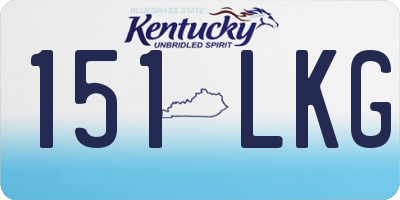 KY license plate 151LKG