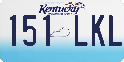 KY license plate 151LKL