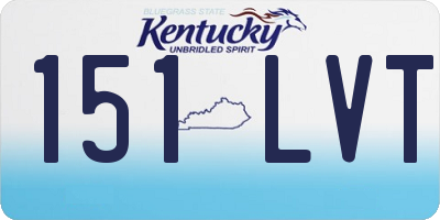 KY license plate 151LVT